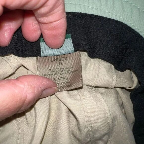 L.L. Bean Adult Large Beige Nylon Blend Adjustable Drawstring Wide Brim Sun Hat - Picture 7 of 7